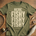 Here Fishy X3 Fishing T-Shirt AU product image 1