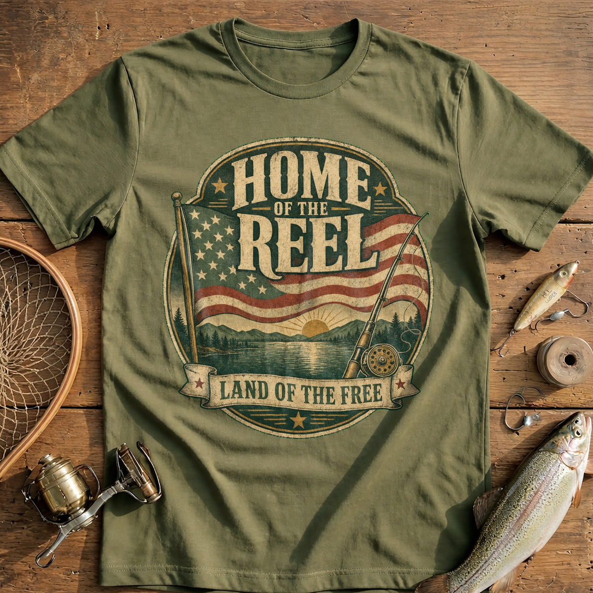 Home of the Reel Fishing T-Shirt product image 4