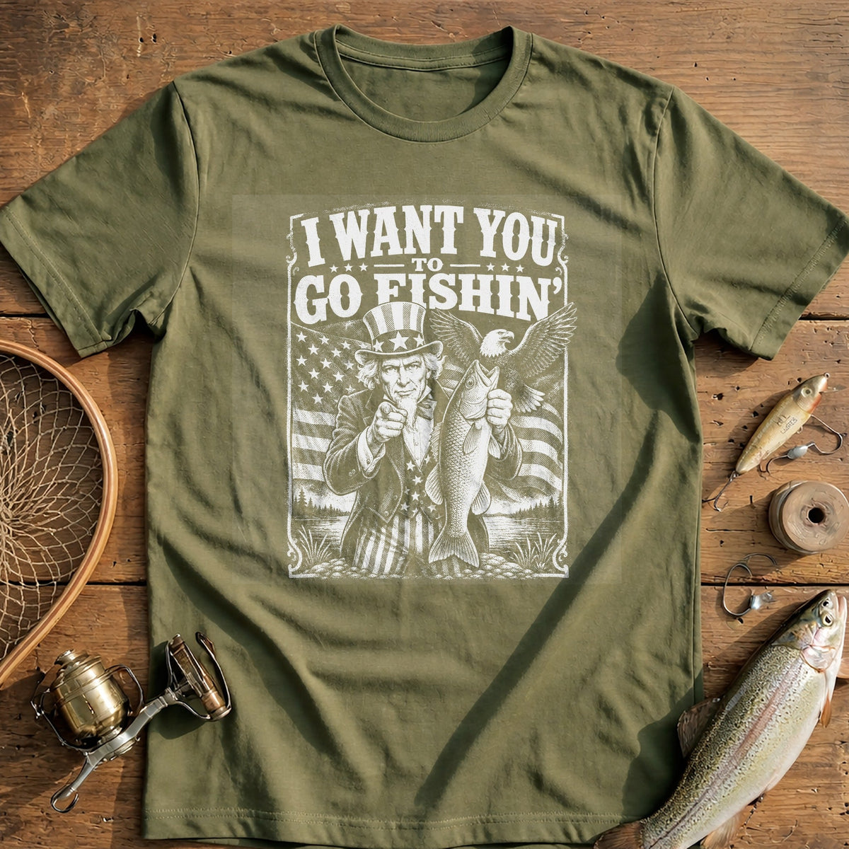 I Want You Fishin' Fishing T-Shirt product image 1