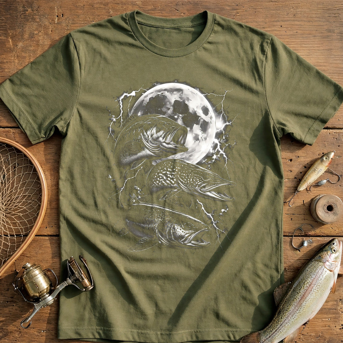 Moon Bite Trinity Fishing T-Shirt US product image 4