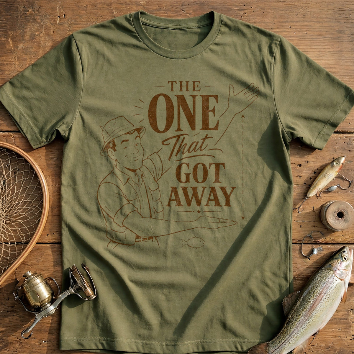 One Fish Story Fishing T-Shirt US product image 4