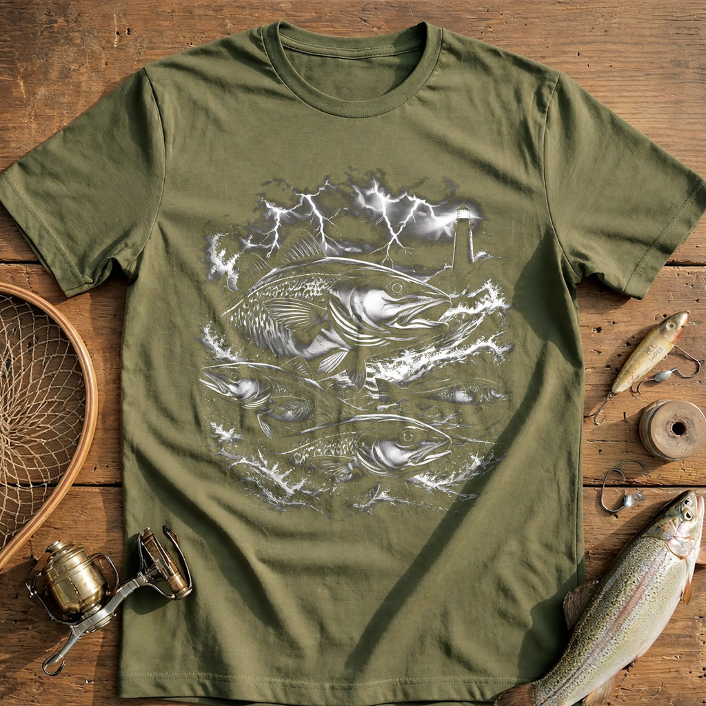 Storm Season Bass Fishing T-Shirt US product image 4