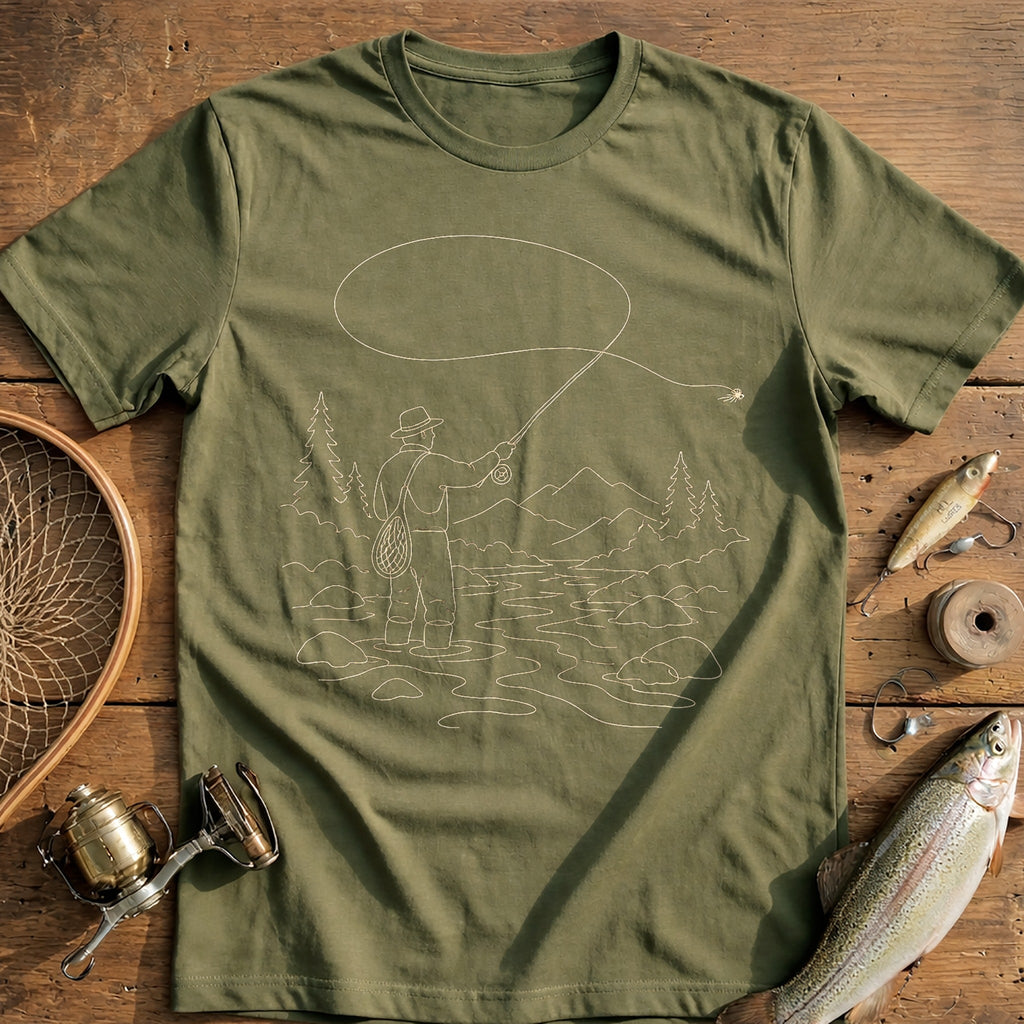 Stream Cast Dream Fishing T-Shirt product image 1