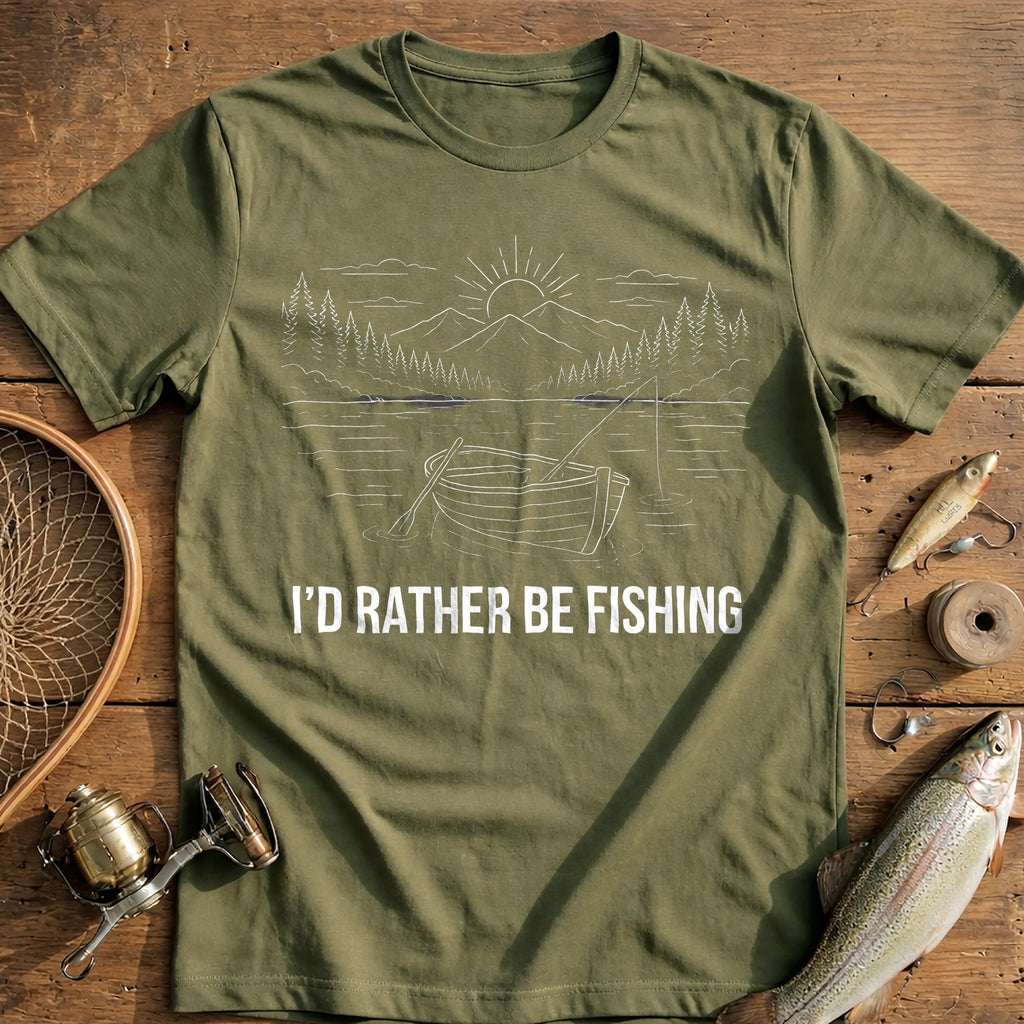 Sunrise on the Water Fishing T-Shirt AU product image 4