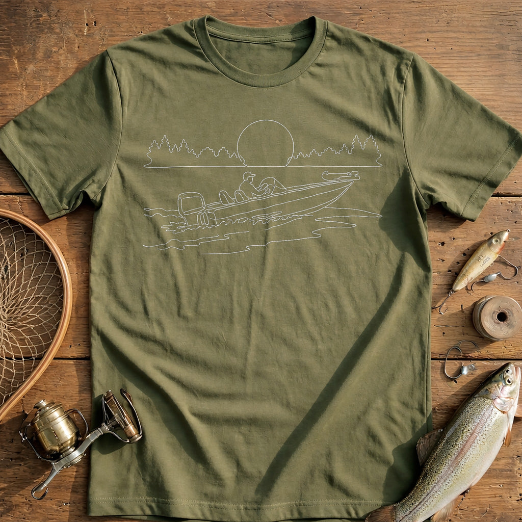 Sunset Cast Fishing T-Shirt AU product image 4