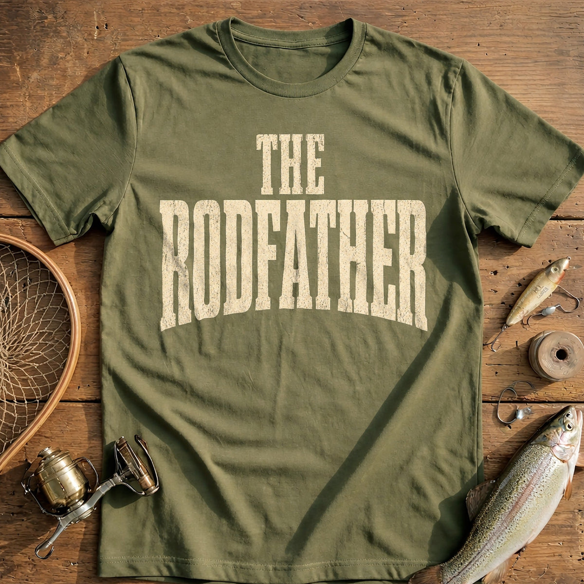 The Woodfather Fishing T-Shirt EU product image 4