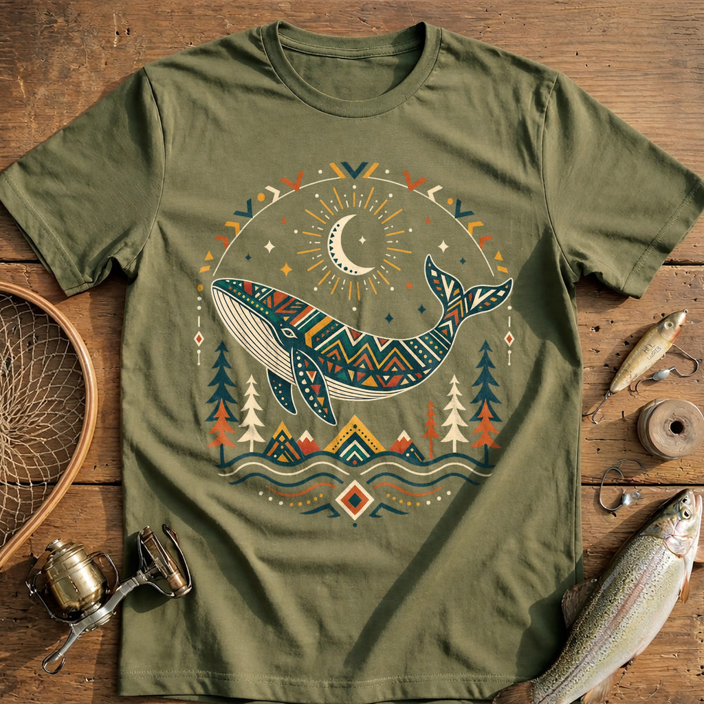 Tribal Spirit Whale Fishing T-Shirt product image 4