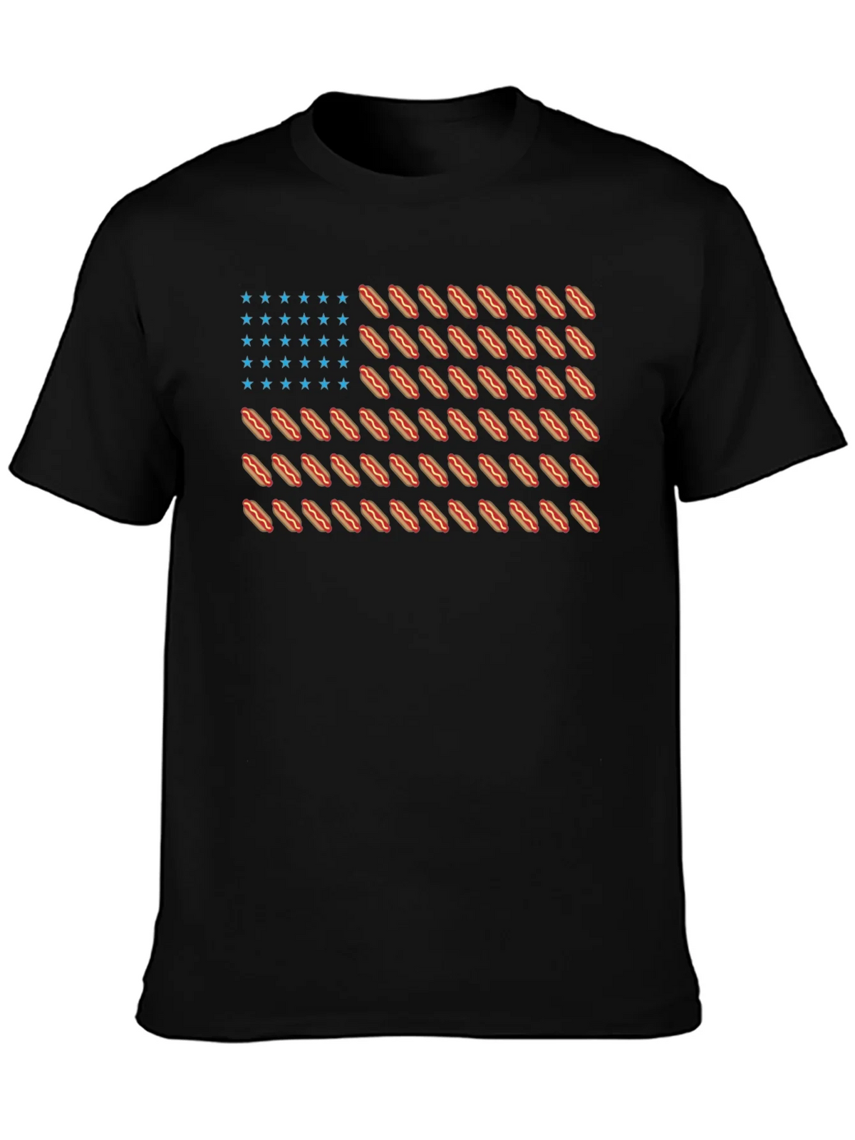 Hot Dog Flag Graphic T-Shirt product image 3