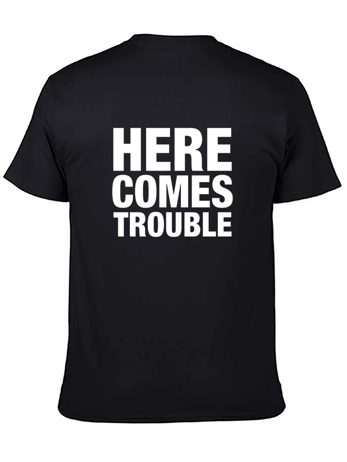 Here Comes Trouble Black Graphic Tee product image 4