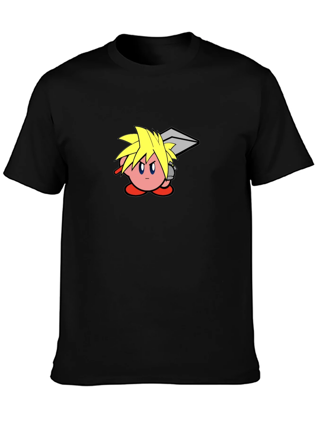 Kirby Cloud T-Shirt - Black Cotton Graphic Tee product image 3