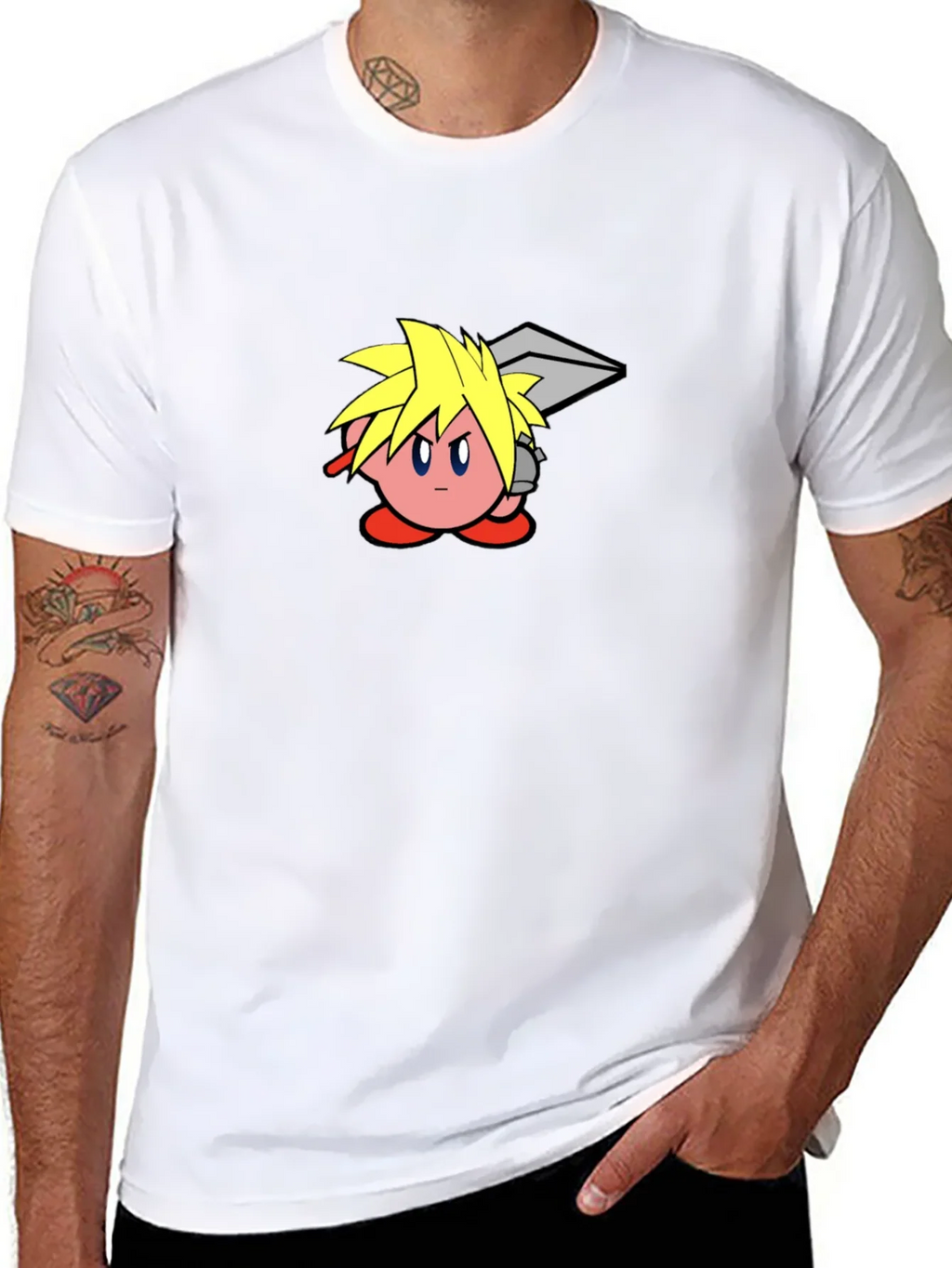 Kirby Cloud T-Shirt - Black Cotton Graphic Tee product image 6