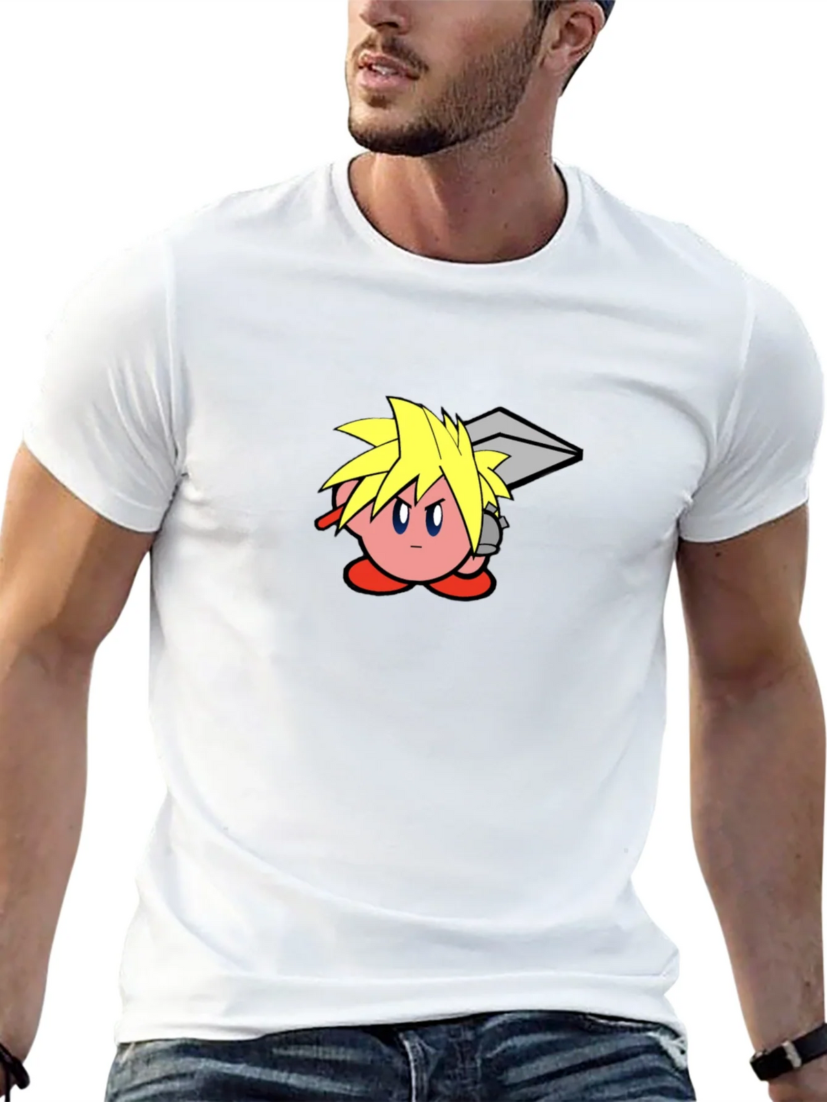 Kirby Cloud T-Shirt - Black Cotton Graphic Tee product image 11