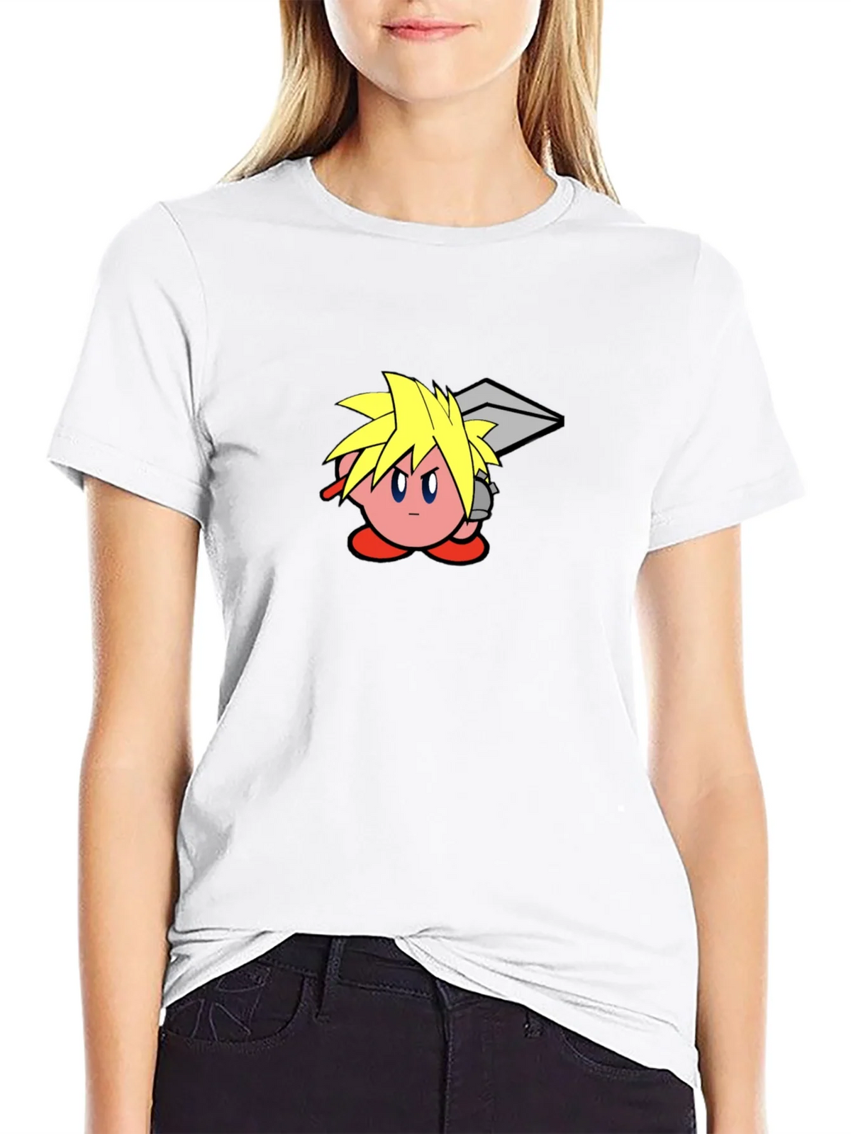 Kirby Cloud T-Shirt - Black Cotton Graphic Tee product image 7