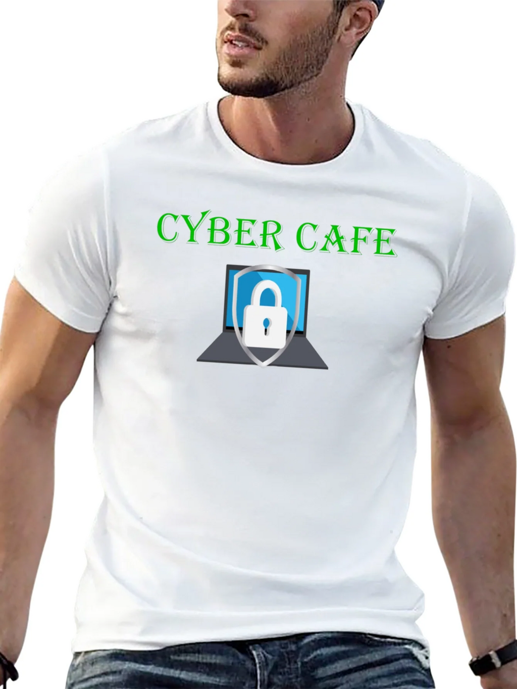 Cyber Cafe Security T-Shirt - Stylish Protection product image 9