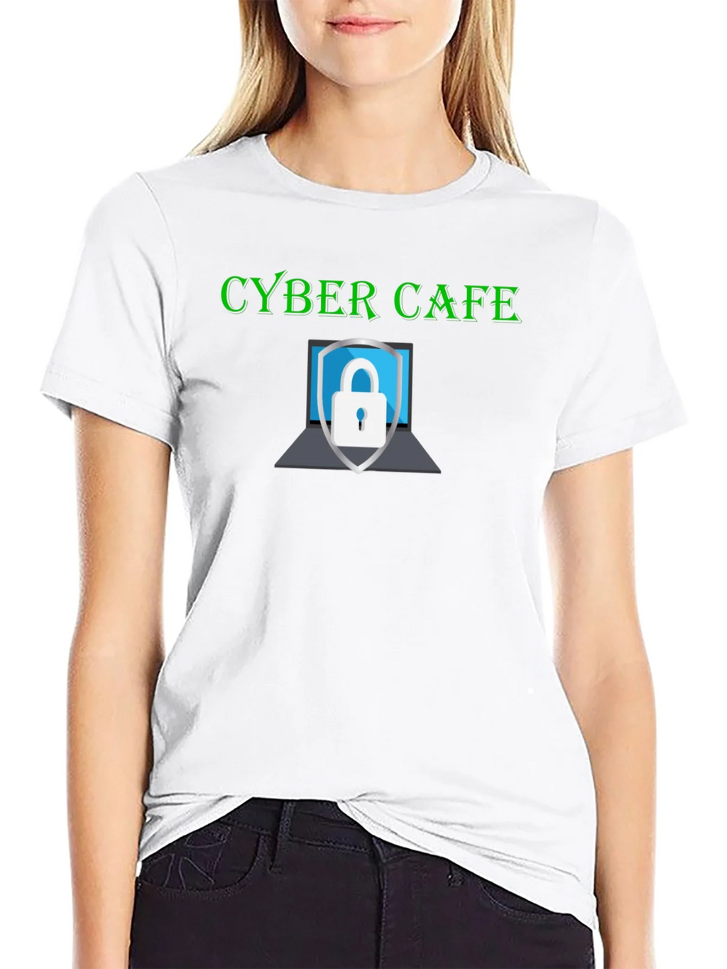 Cyber Cafe Security T-Shirt - Stylish Protection product image 6