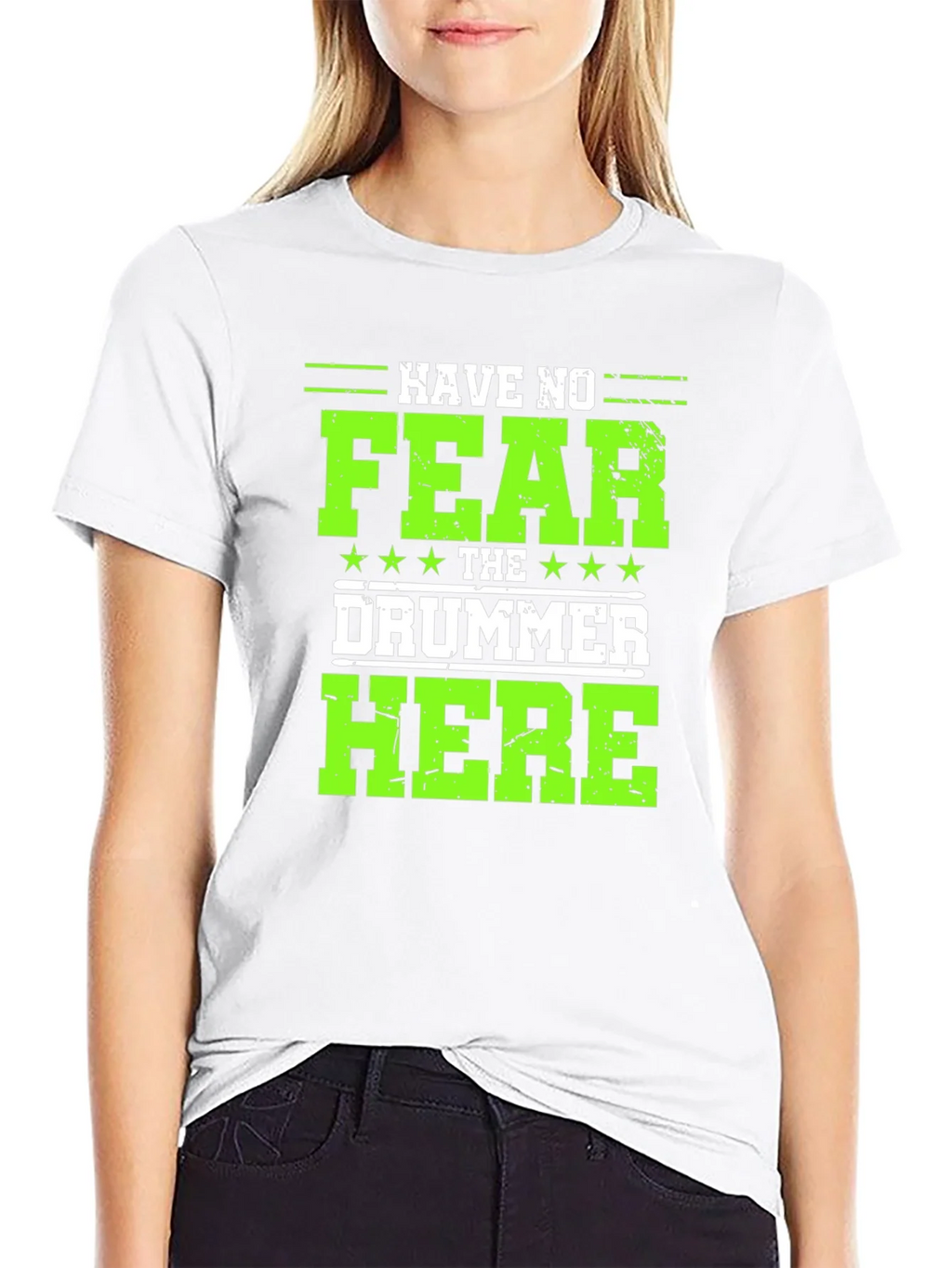 Have No Fear The Drummer Here Black T-Shirt product image 8