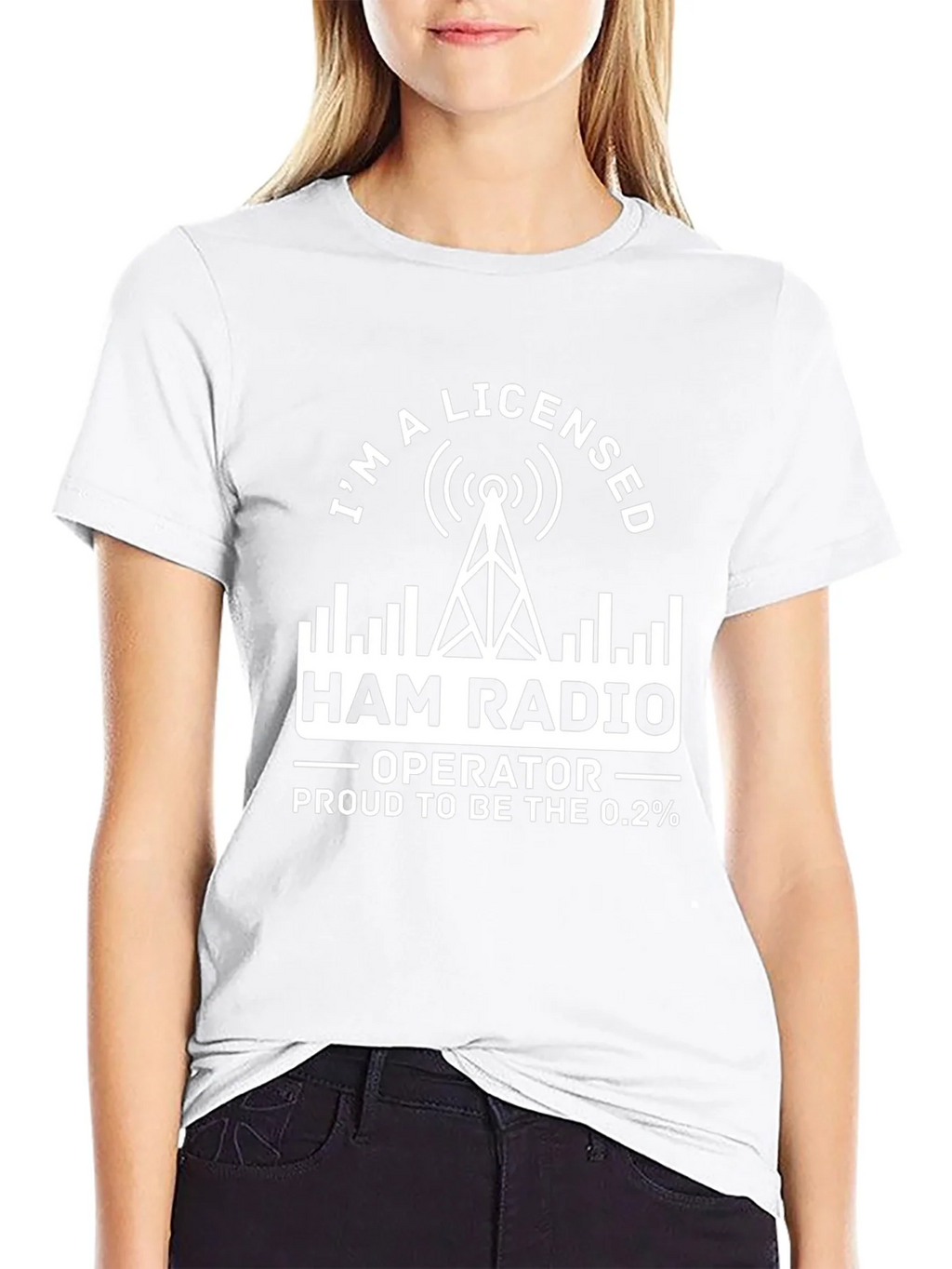 Licensed Ham Radio Operator T-Shirt Proud 0.2 Percent product image 5