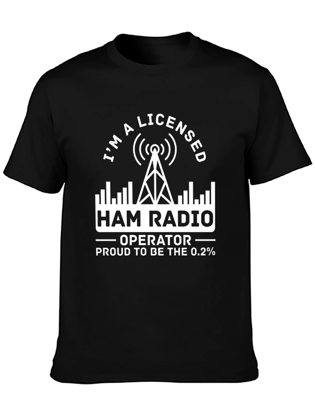 Licensed Ham Radio Operator T-Shirt Proud 0.2 Percent product image 2