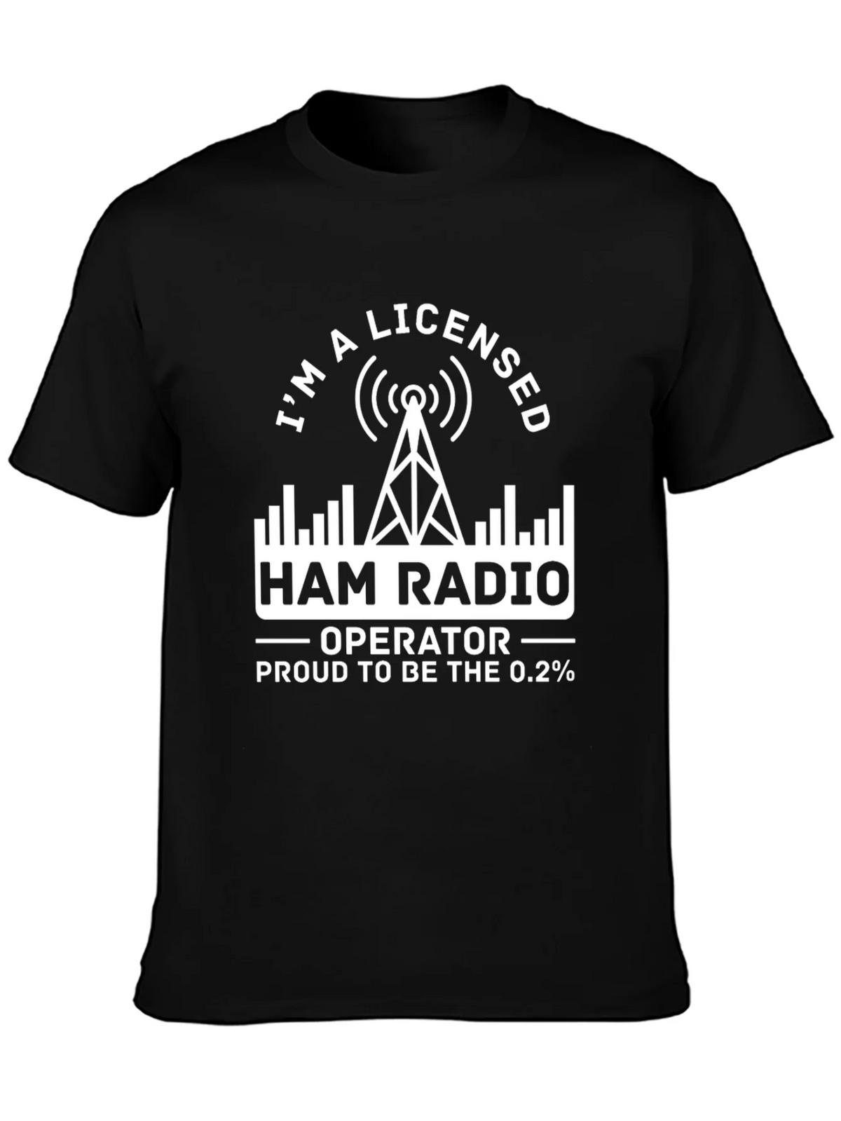 Licensed Ham Radio Operator T-Shirt Proud 0.2 Percent product image 2