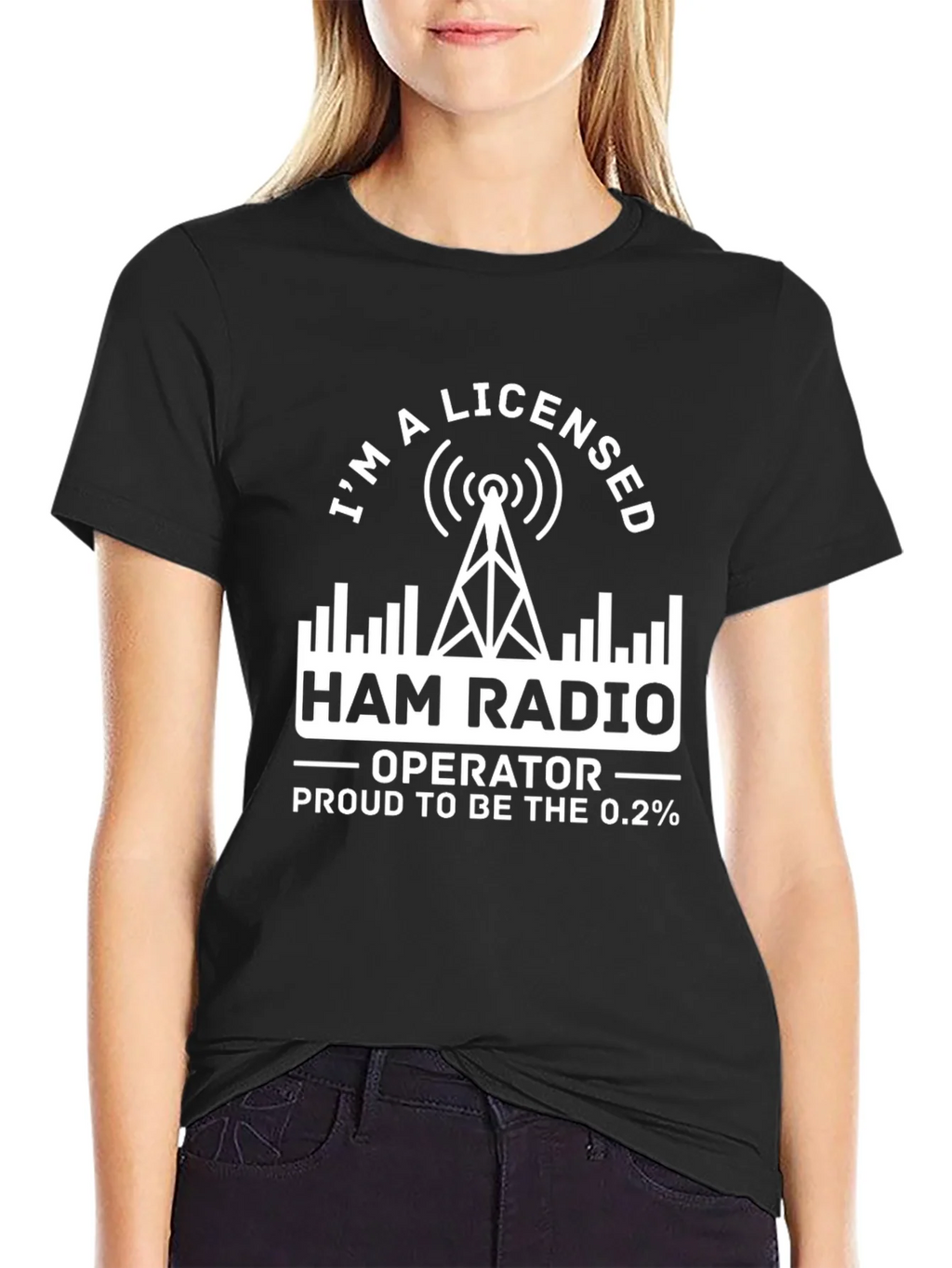 Licensed Ham Radio Operator T-Shirt Proud 0.2 Percent product image 1