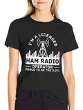 Licensed Ham Radio Operator T-Shirt Proud 0.2 Percent product image 1