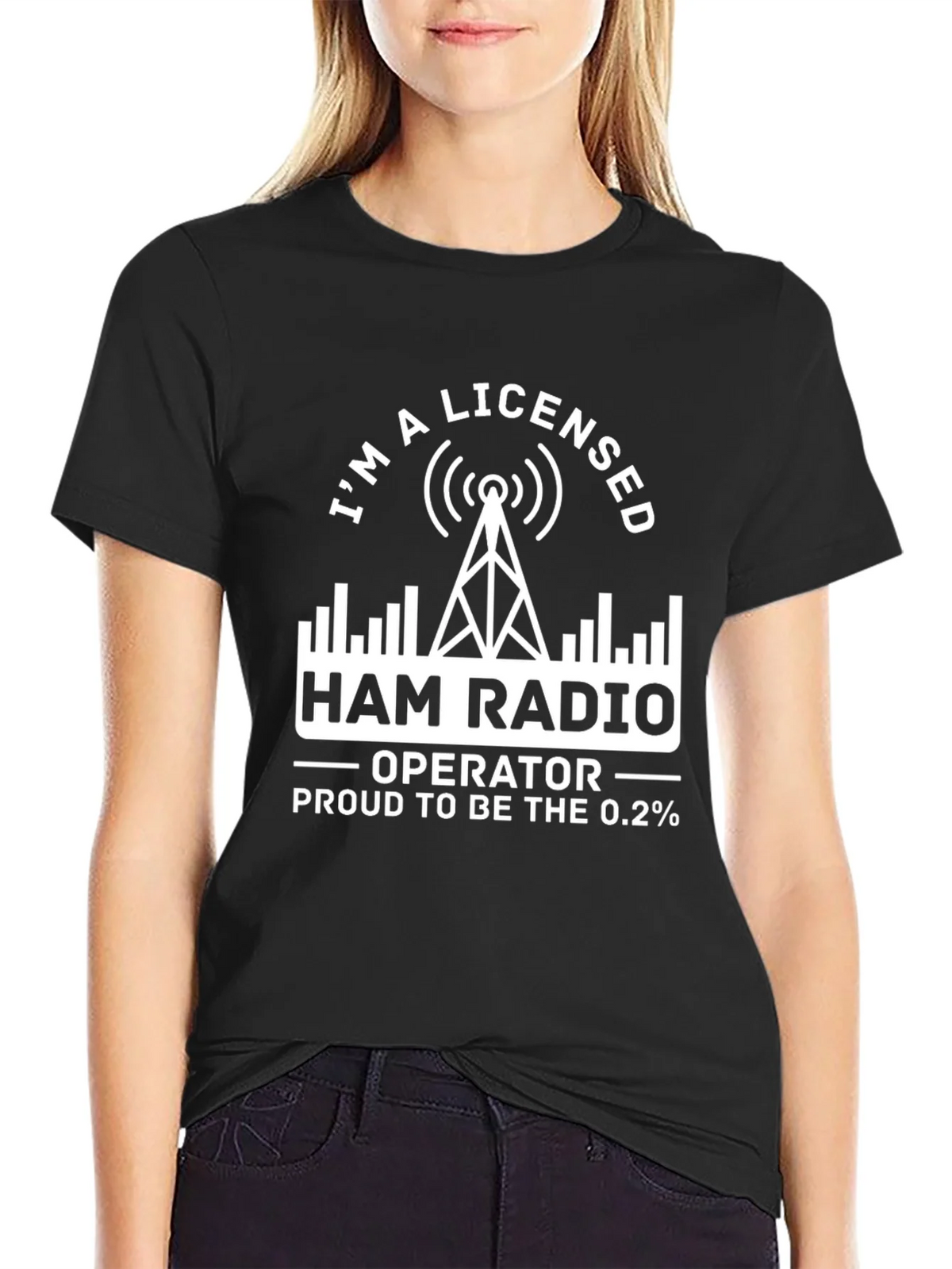 Licensed Ham Radio Operator T-Shirt Proud 0.2 Percent product image 1