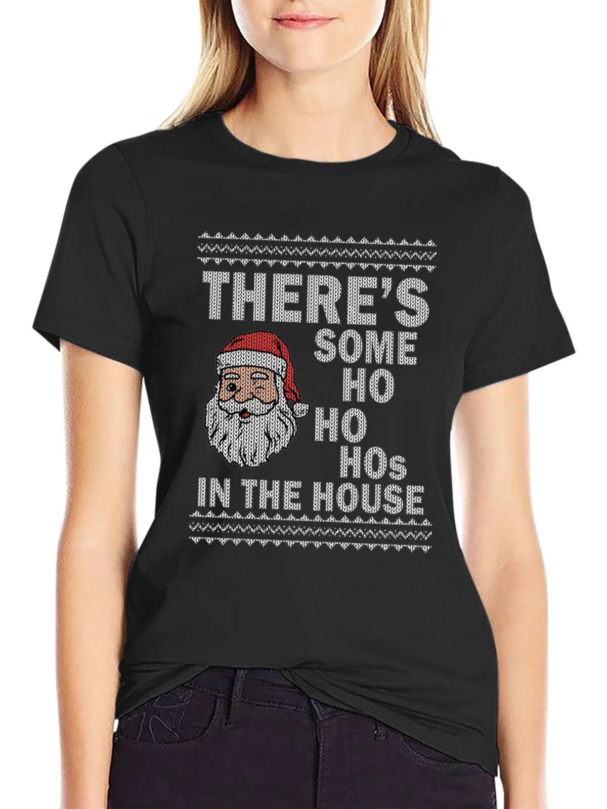 Funny Christmas Santa Ho Ho Hos T-Shirt product image 2
