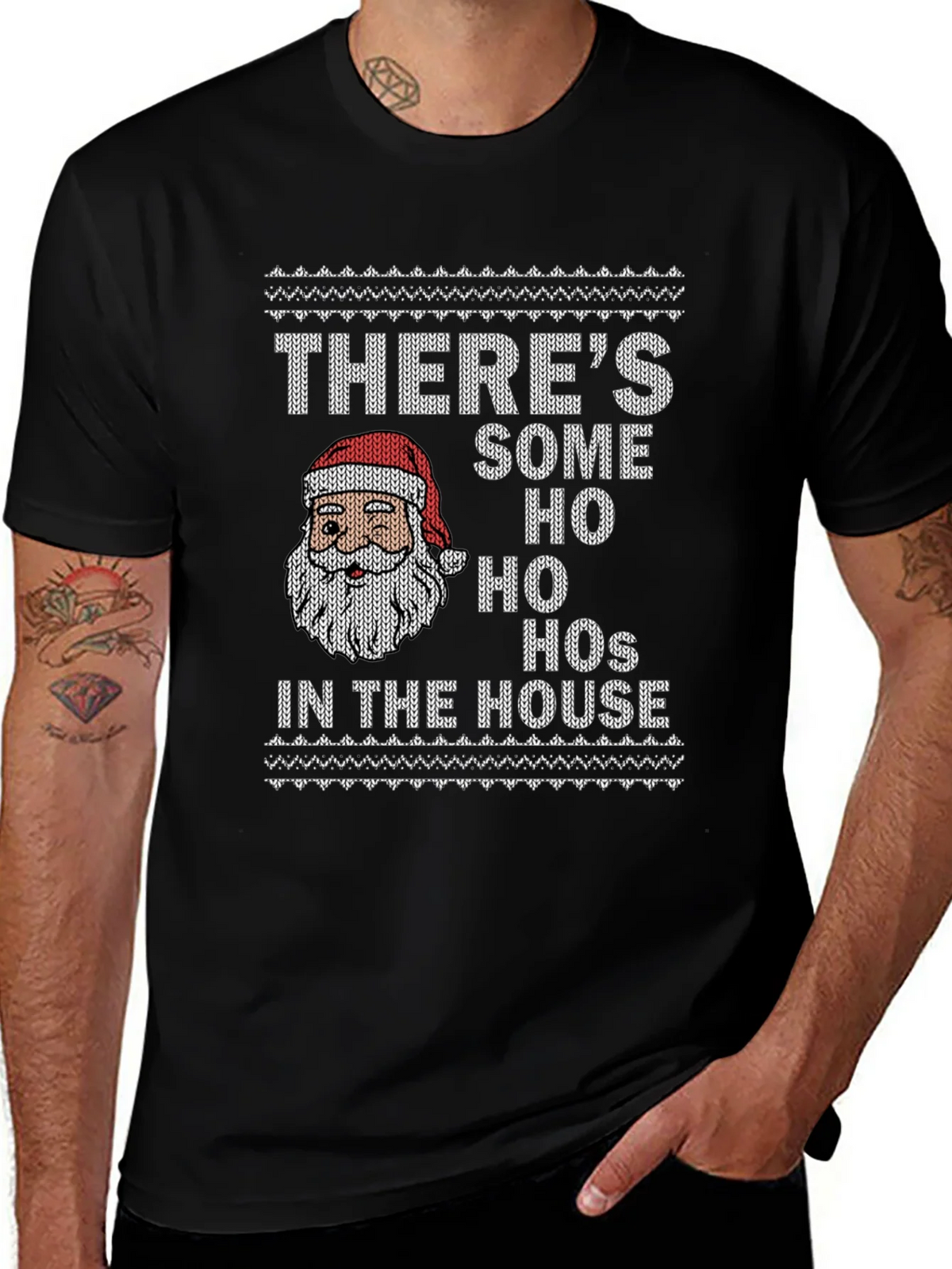 Funny Christmas Santa Ho Ho Hos T-Shirt product image 1
