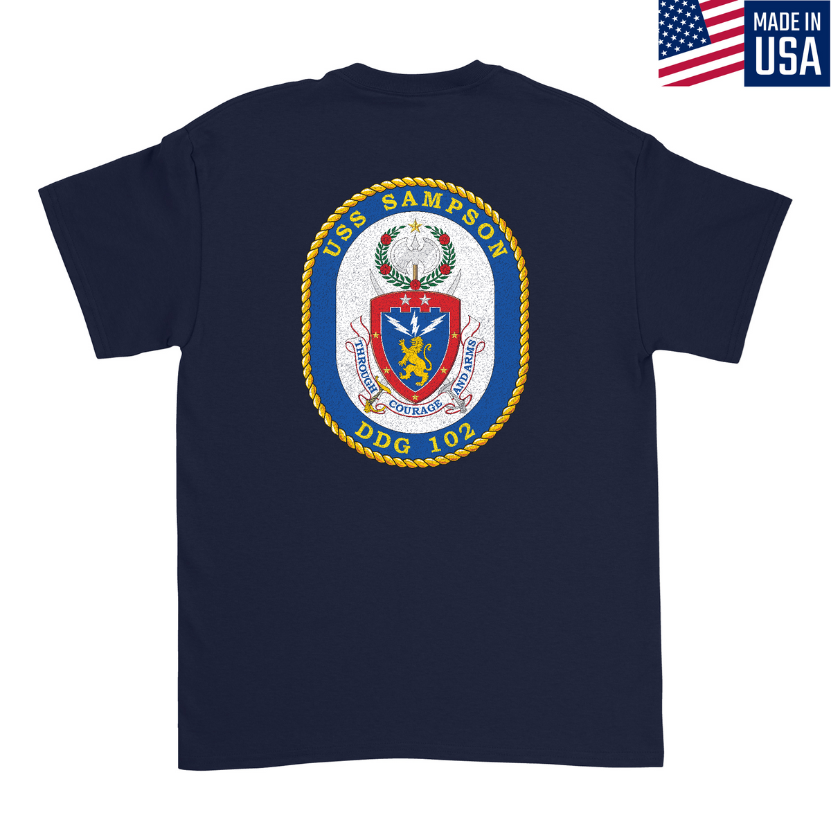 USS Sampson DDG 102 Men's T-Shirt product image 3