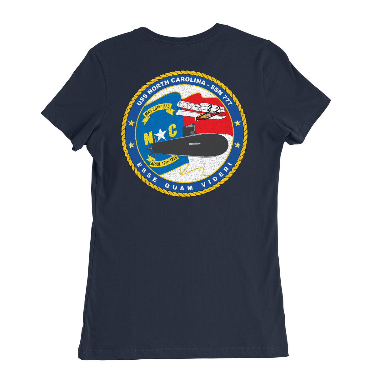 USS North Carolina SSN 777 Women's T-Shirt product image 3