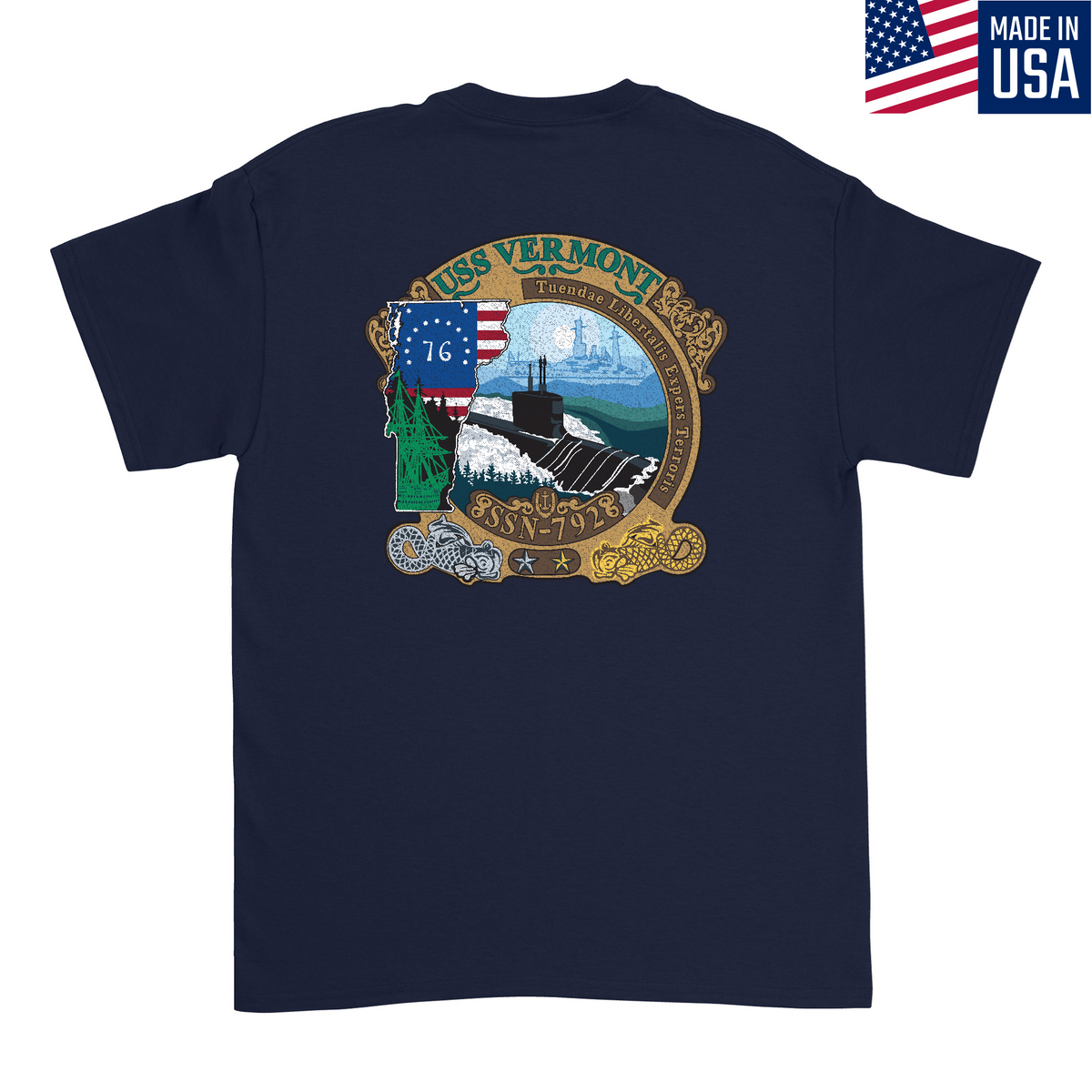 USS Vermont SSN 792 Men's T-Shirt product image 3