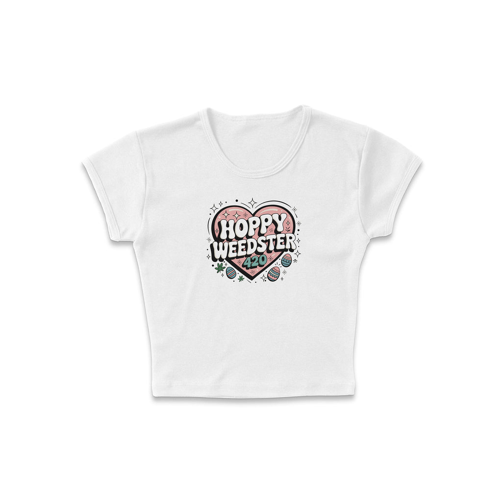420 Weedster Heart Micro Rib Baby Tee product image 3