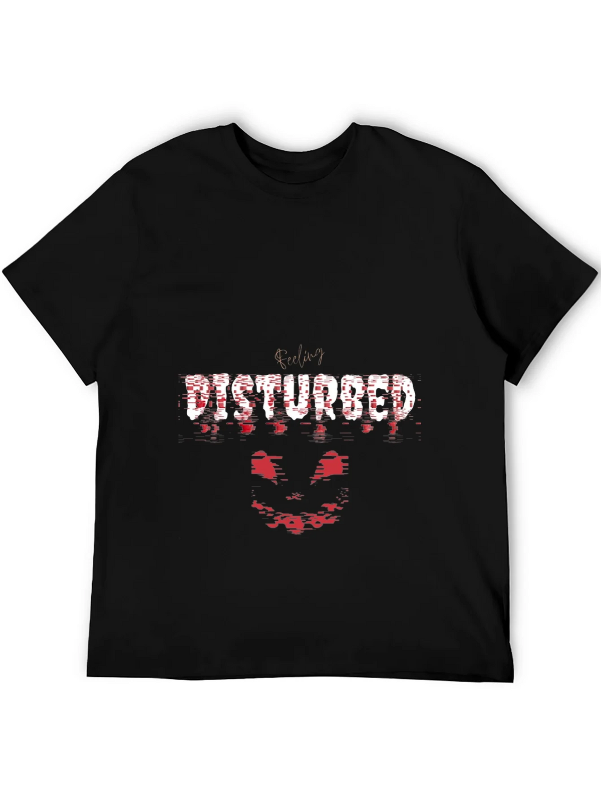 Disturbed Band Tee - Graphic Print Black T-Shirt product image 4