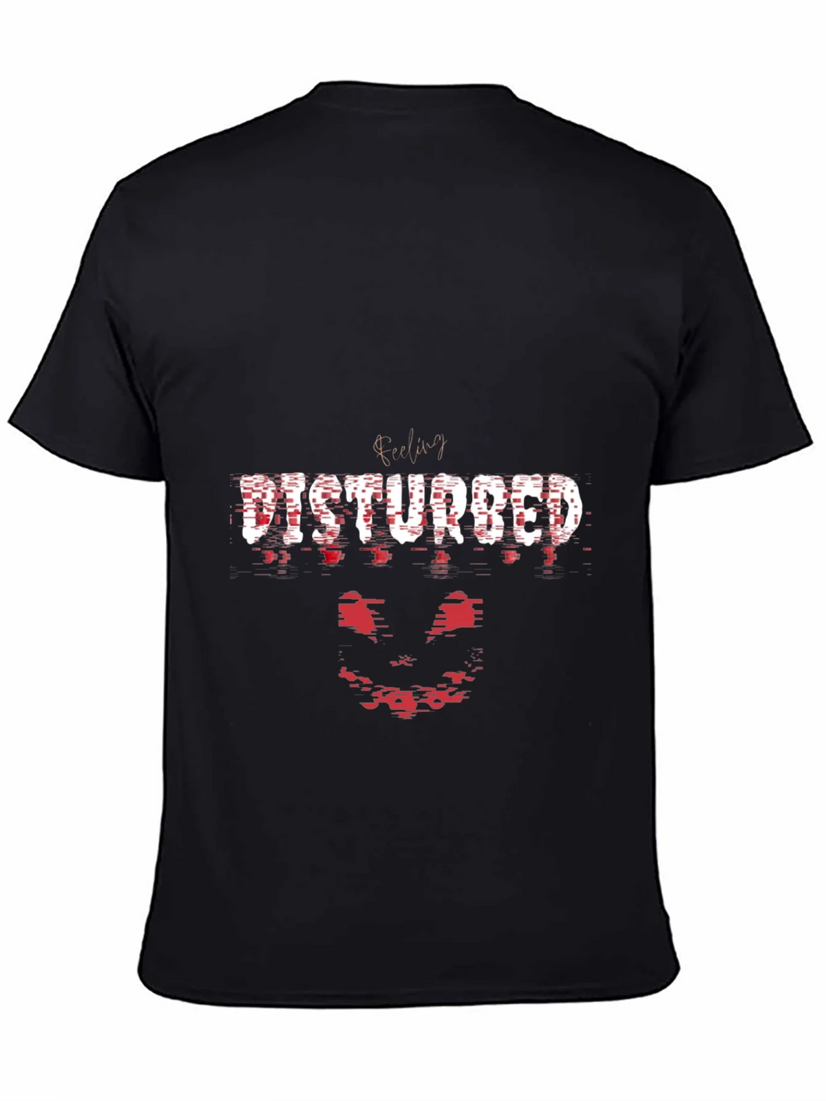 Disturbed Band Tee - Graphic Print Black T-Shirt product image 3