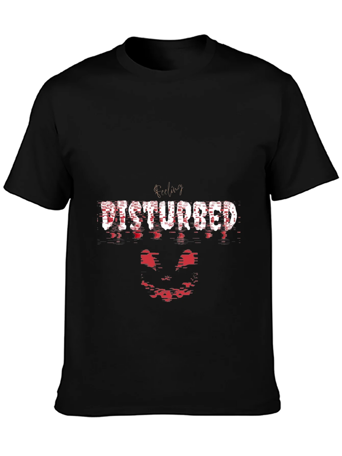 Disturbed Band Tee - Graphic Print Black T-Shirt product image 2