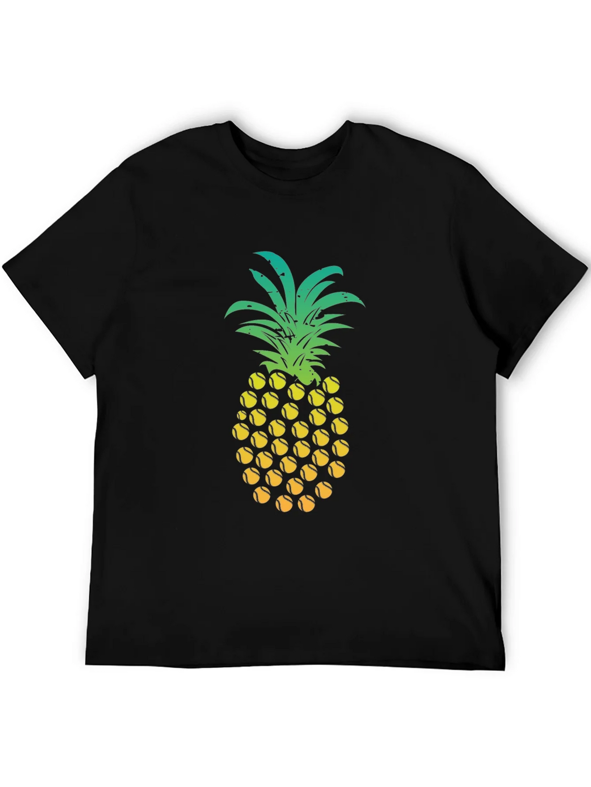 Pineapple Tennis Ball Graphic Tee - Fun Summer Shirt product image 4