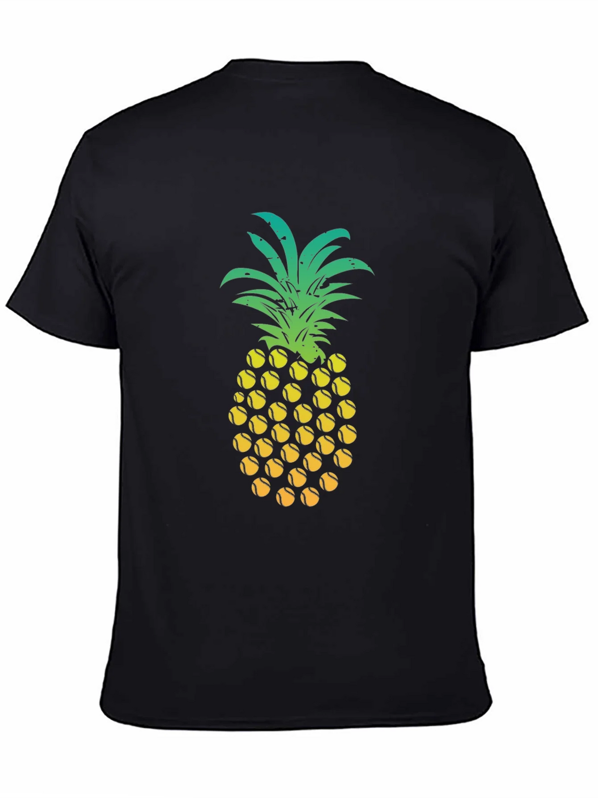 Pineapple Tennis Ball Graphic Tee - Fun Summer Shirt product image 3
