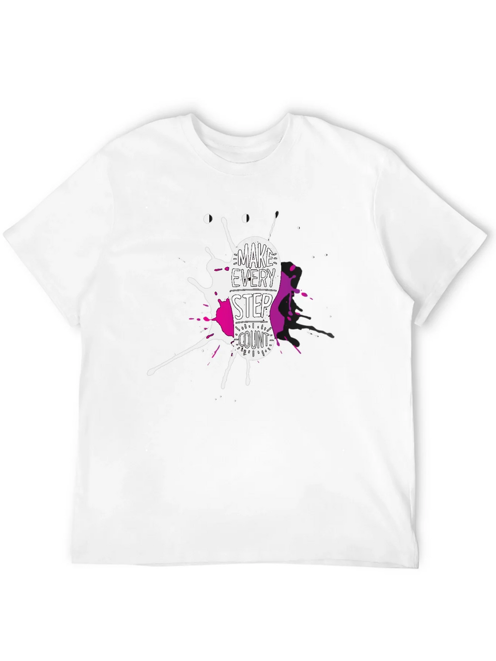 Make Every Step Count Graphic T-Shirt - Black product image 11