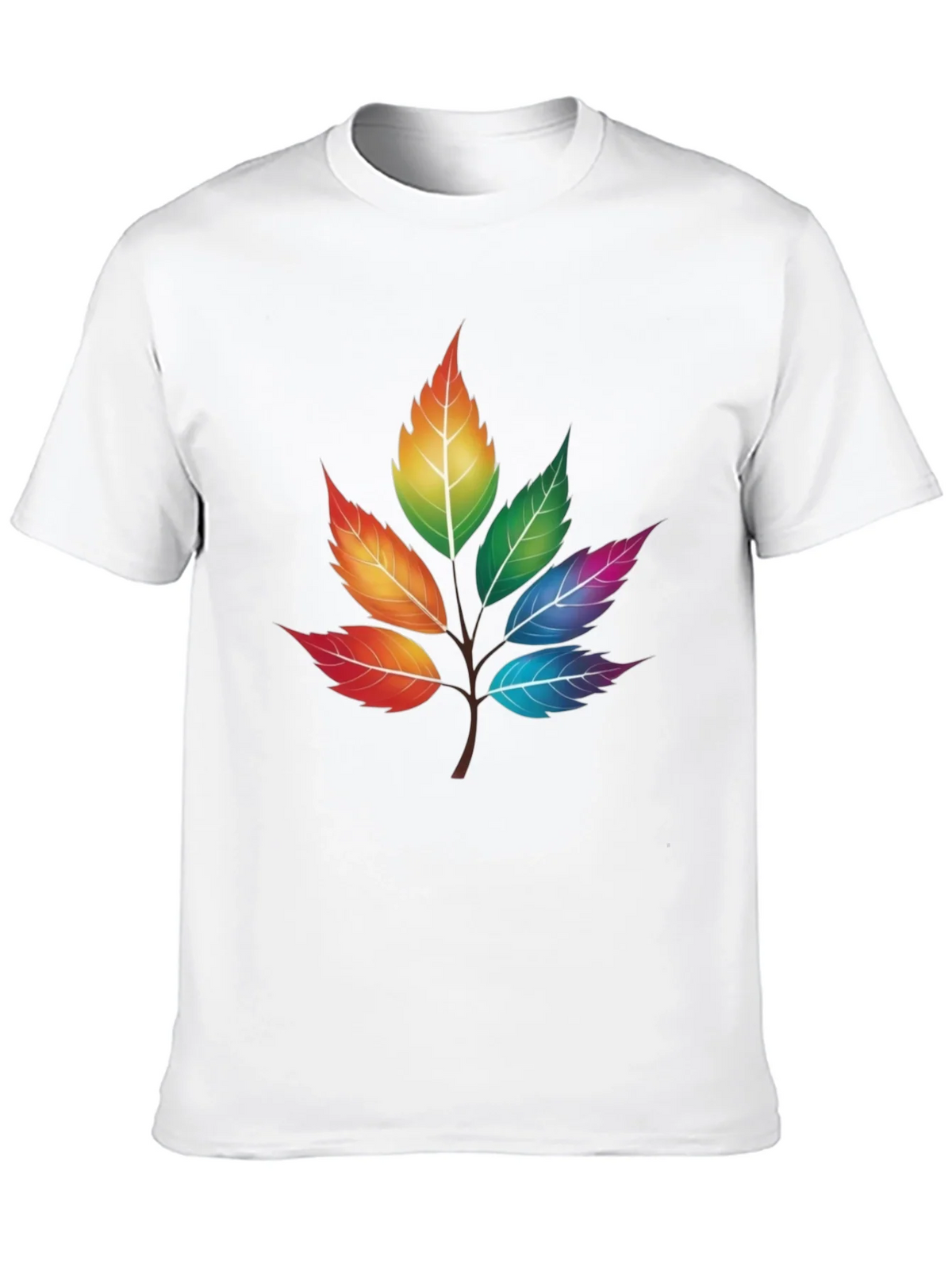 Rainbow Leaves T-Shirt - Unique Colorful Design product image 9
