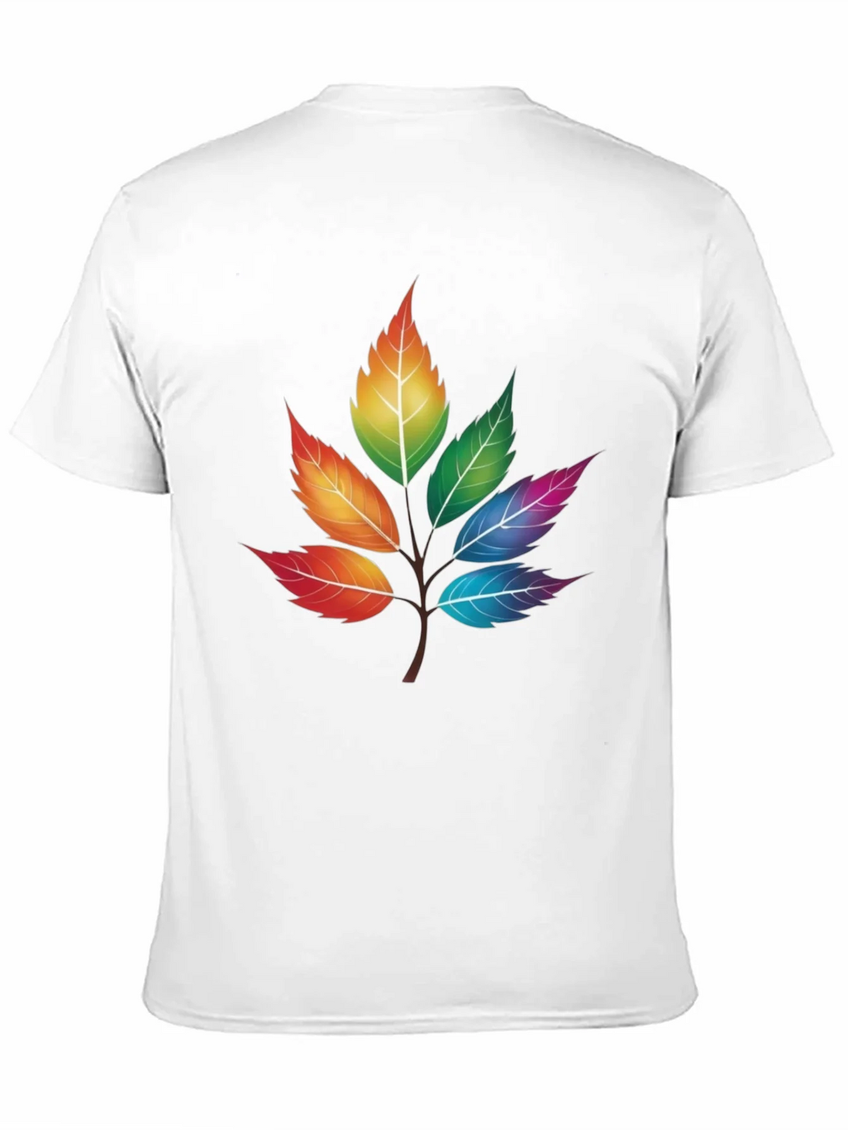 Rainbow Leaves T-Shirt - Unique Colorful Design product image 10