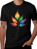 Rainbow Leaves T-Shirt - Unique Colorful Design product image 1