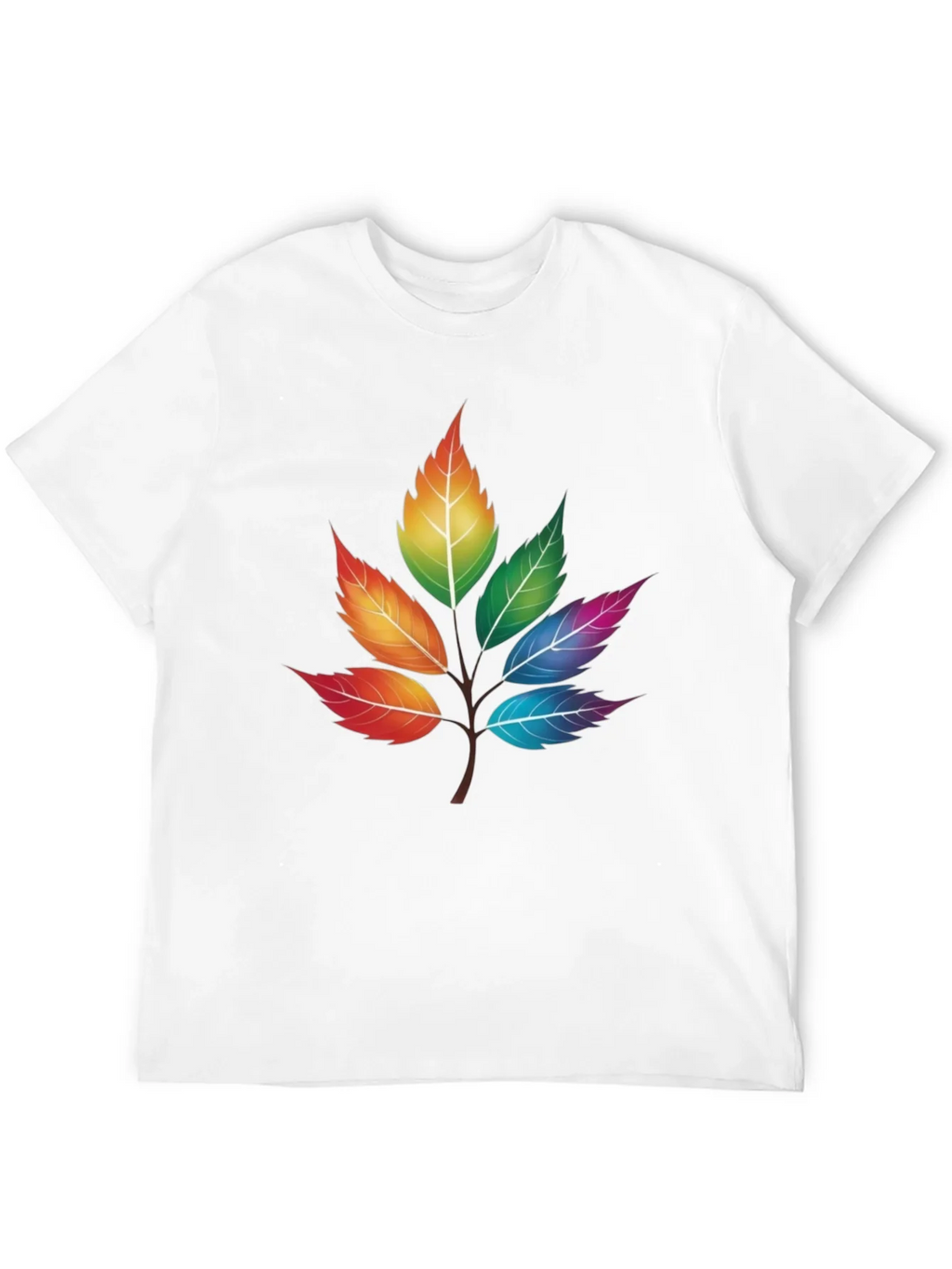 Rainbow Leaves T-Shirt - Unique Colorful Design product image 11