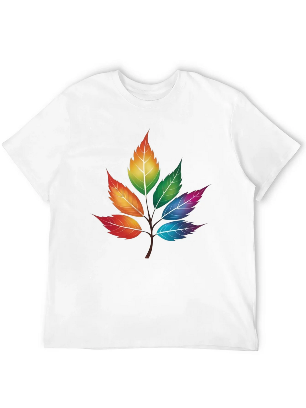 Rainbow Leaves T-Shirt - Unique Colorful Design product image 11