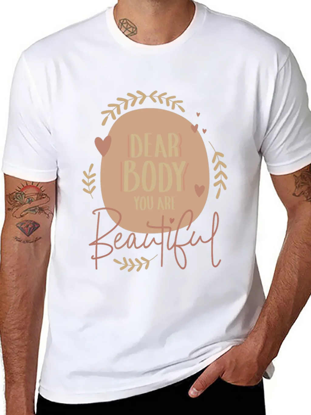 Dear Body Graphic Tee - Positive Affirmation Shirt product image 7