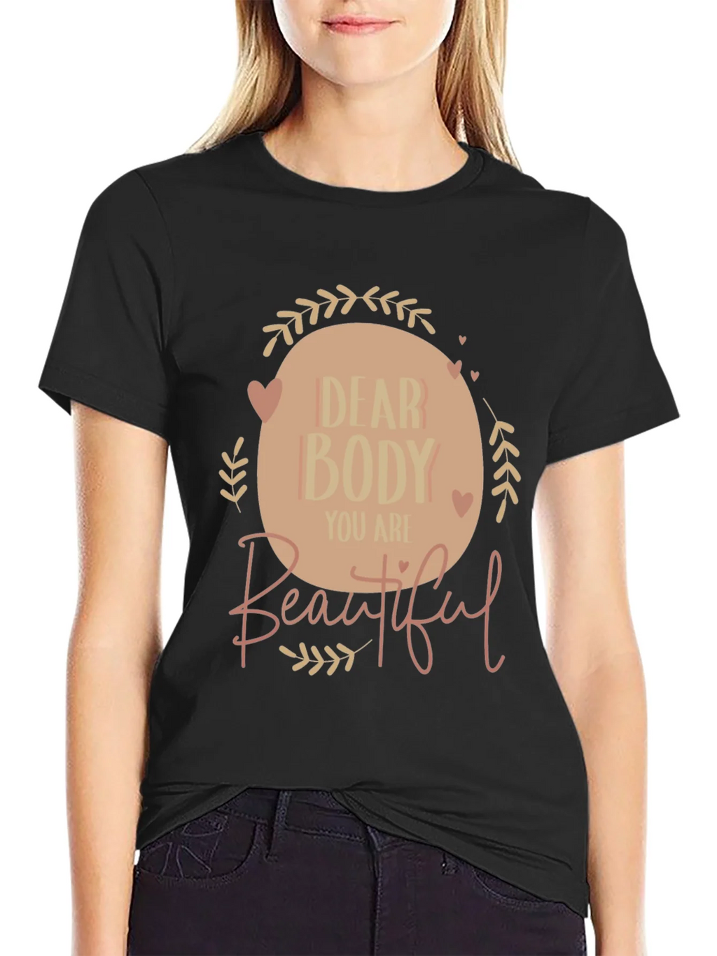 Dear Body Graphic Tee - Positive Affirmation Shirt product image 2