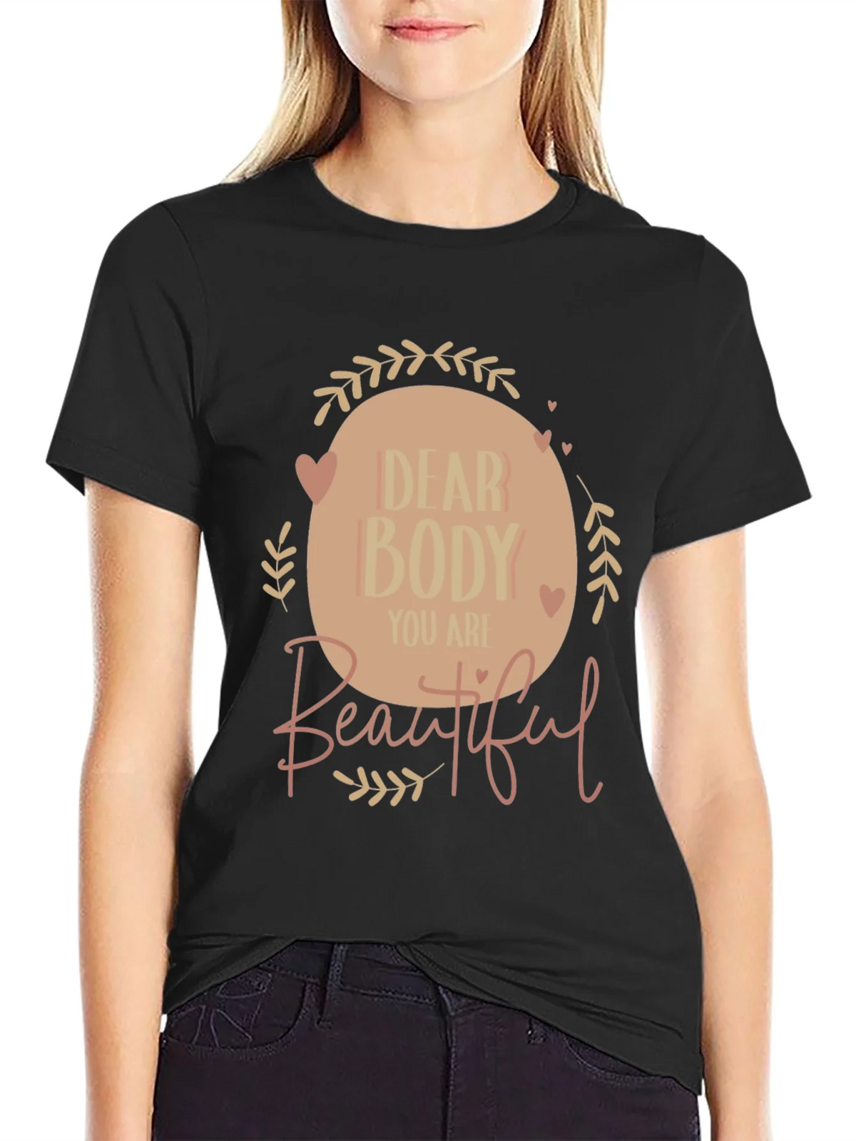 Dear Body Graphic Tee - Positive Affirmation Shirt product image 2