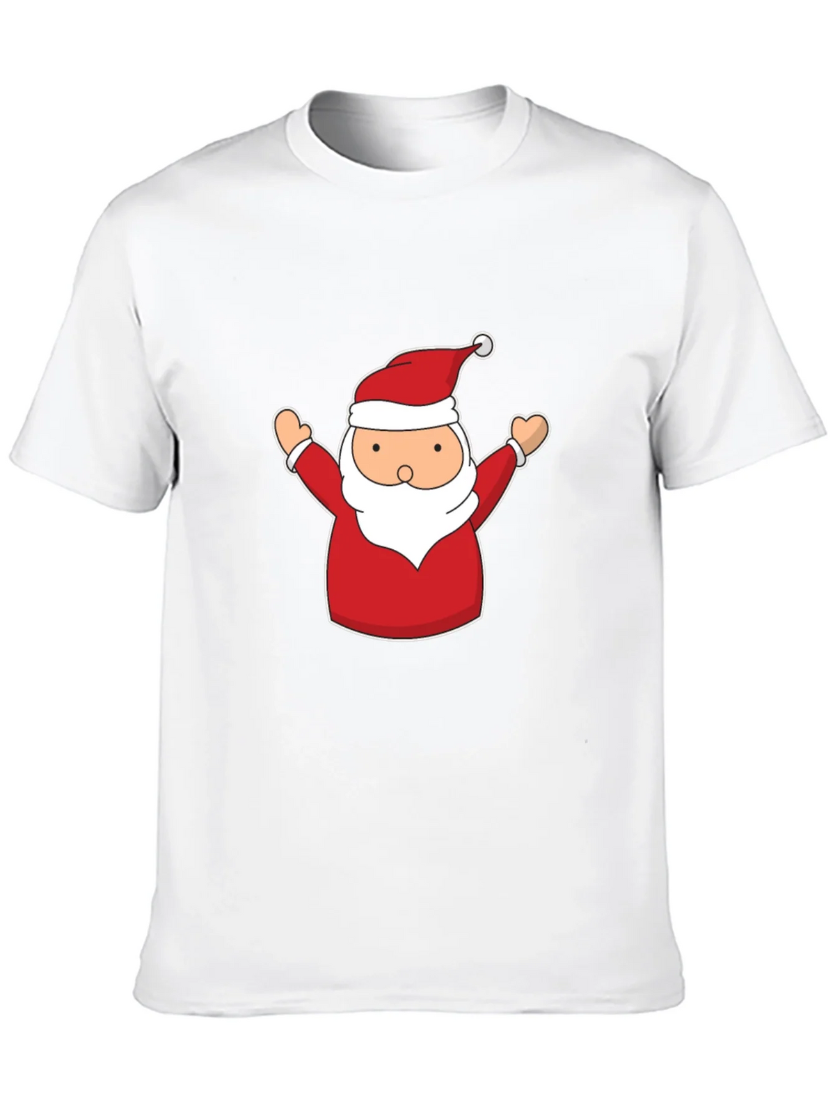 Festive Santa Claus Graphic Tee - Black product image 9