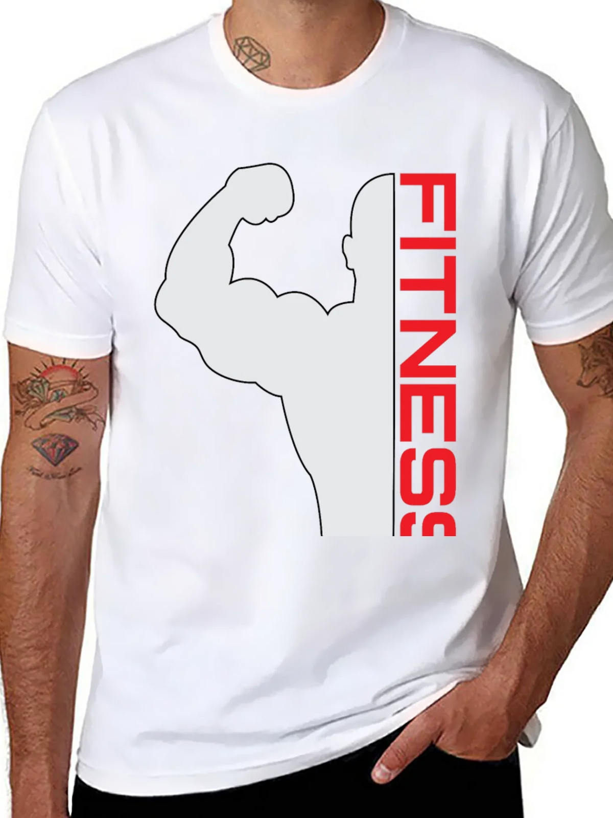 Fitness Graphic Tee - Black Bodybuilder Shirt product image 6