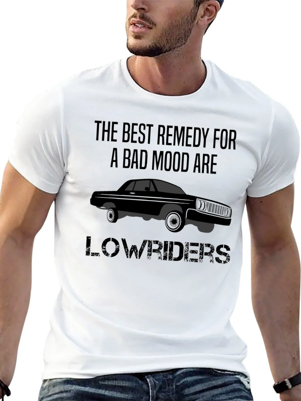 Lowrider Car T-Shirt: Best Remedy Bad Mood Tee product image 11