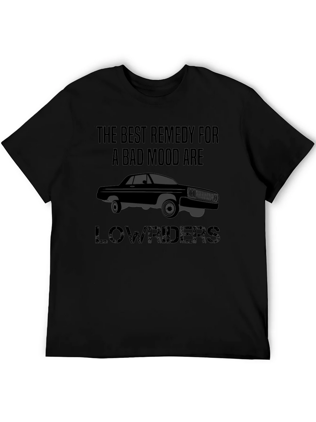 Lowrider Car T-Shirt: Best Remedy Bad Mood Tee product image 4